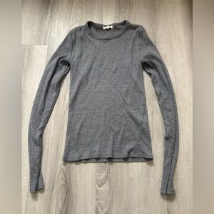 Rag & Bone Charcoal Long Sleeve Tee